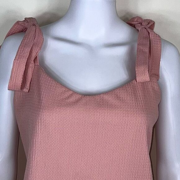White Birch Tie Strap Top Lined Tank Top - Picture 2 of 10